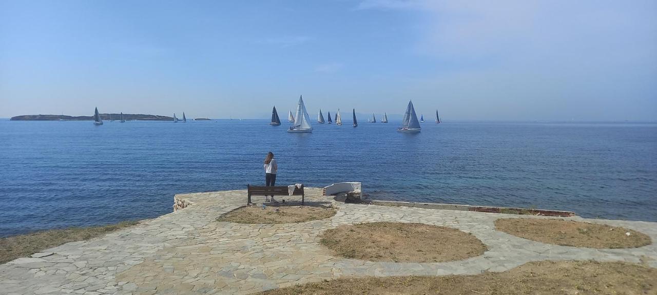 Family Getaway, Spacious And Luxurious, Sea View, Terrace, Next To Voula Beach, 20Min From Center Ateny Zewnętrze zdjęcie