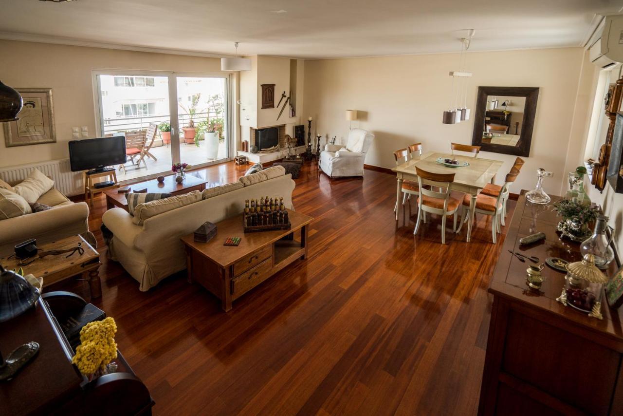 Family Getaway, Spacious And Luxurious, Sea View, Terrace, Next To Voula Beach, 20Min From Center Ateny Zewnętrze zdjęcie